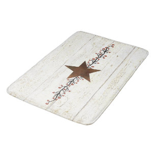 Alfombrilla De Baño Estrella oxidada y bayas