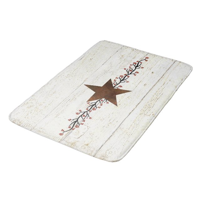 Alfombrilla De Baño Estrella oxidada y bayas (Angular)