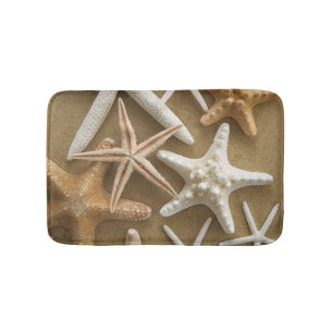 Alfombrilla De Baño Estrellas de mar en la arena