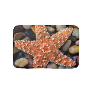 Alfombrilla De Baño Estrellas de mar en rocas