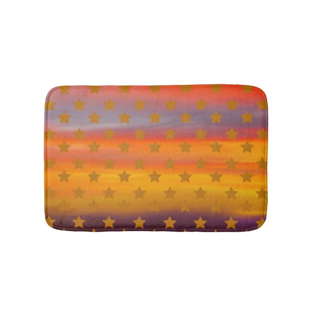 Alfombrilla De Baño Estrellas Del Desierto Del Suroeste Y Tiras Resume (Anverso)