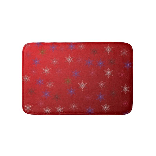 Alfombrilla De Baño Estrellas navidades rojas (Anverso)