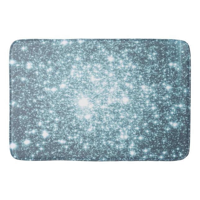 Alfombrilla De Baño Estrellas verde azuladas Bath Mat (Anverso)