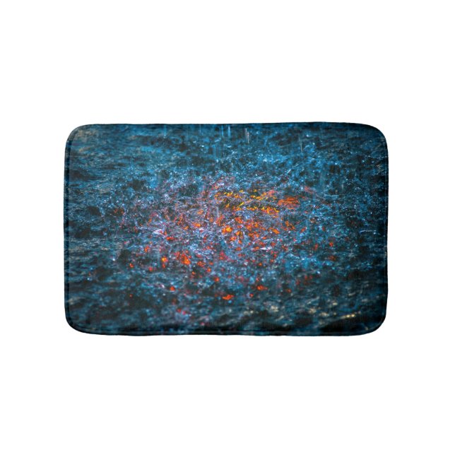 Alfombrilla De Baño Estudio En Acuarela - Naranja (Anverso)