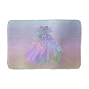 Alfombrilla De Baño Ethereal Fairy Wing Gown Rainbow Ombre Sheen