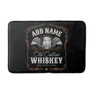Alfombrilla De Baño Etiqueta de teclado antiguo para alcohol casero Añ