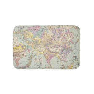 Alfombrilla De Baño Europa de Asien u - mapa del atlas de Asia y de