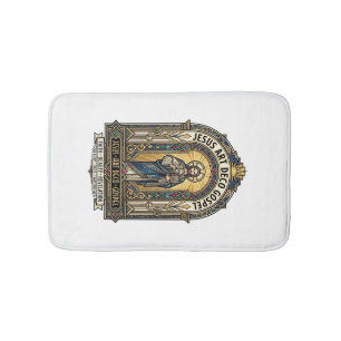 Alfombrilla De Baño Evangelio Jesus Art Deco Jesus Fe Cristiana Art De