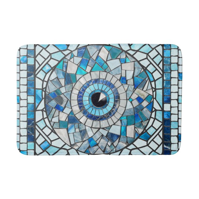 Alfombrilla De Baño Evil Eye Amulet Mosaic Art (Anverso)