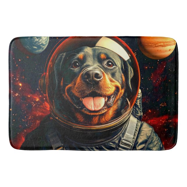 Alfombrilla De Baño Exploraciones de Rottweiler (Anverso)