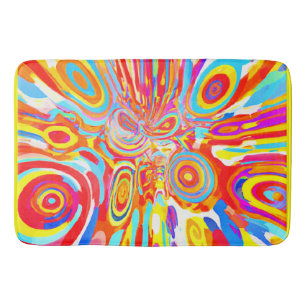 Alfombrilla De Baño Explorar un patrón colorido vibrante