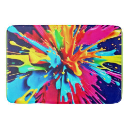 Alfombrilla De Baño Explosión abstracta de color y pintura