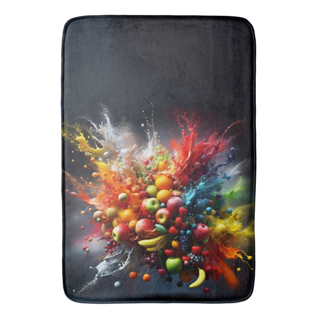 Alfombrilla De Baño Explosión de frutas (Frente vertical)