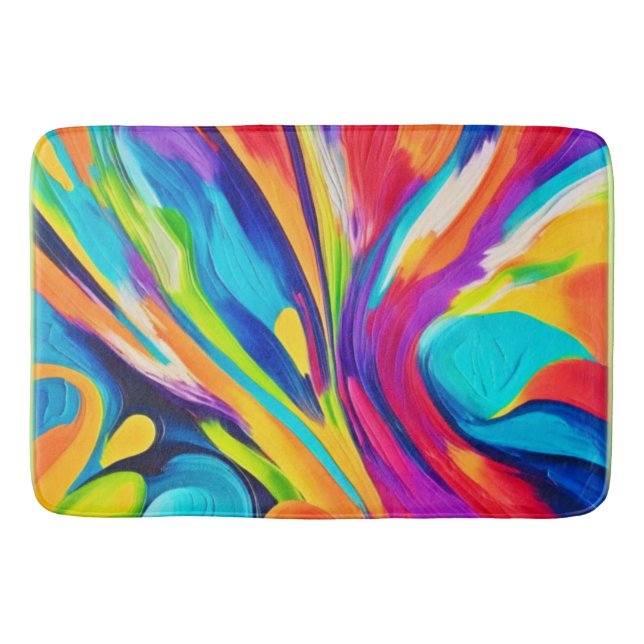 Alfombrilla De Baño Explosión energética vibrante (Anverso)