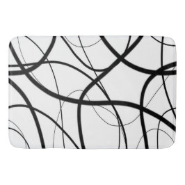 Alfombrilla De Baño Expresión en blanco y negro