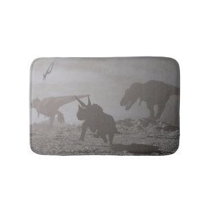 Alfombrilla De Baño Extinción de dinosaurios - 3D rinden