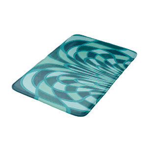 Alfombrilla De Baño Extracto de la seta - art déco - alga marina