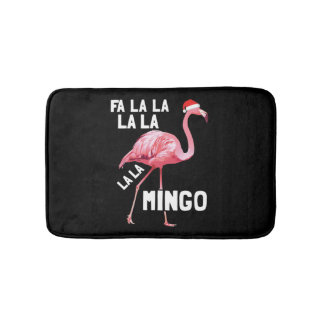 Alfombrilla De Baño Fa La Flamingo Navidades Merry Xmas