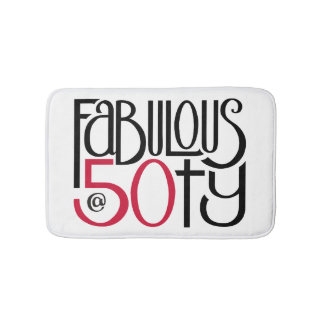 Alfombrilla De Baño Fabuloso en 50 Mat de Bath rojo