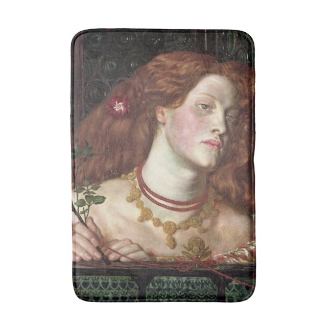 Alfombrilla De Baño Fair Rosamund (Mujer Elegante y Hermosa Redhead) (Frente vertical)