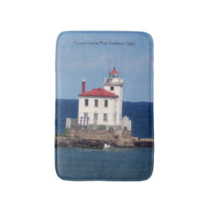 Alfombrilla De Baño Fairport Harbour West Breakwater Light Bañera