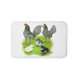 Alfombrilla De Baño Familia de juegos Old English Blue