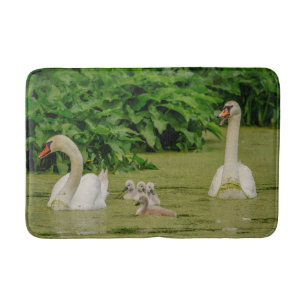 Alfombrilla De Baño Familia del cisne