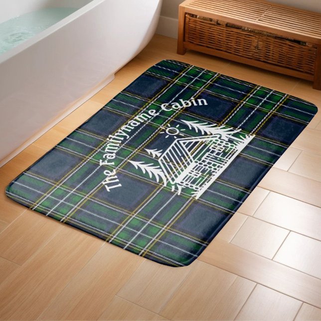 Alfombrilla De Baño Familia personalizado Cabina Tartan Plaid Ducha (Subido por el creador)