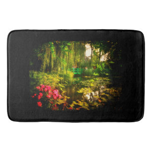 Alfombrilla De Baño Famoso Claude Monet Giverny Pond Lilies