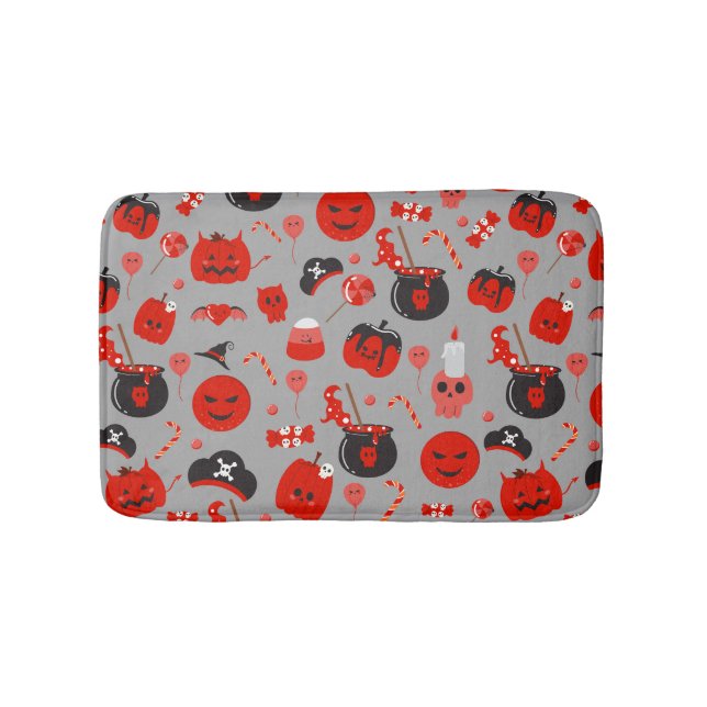 Alfombrilla De Baño Famoso Fantasma Feliz Halloween Mat Bath Personali (Anverso)