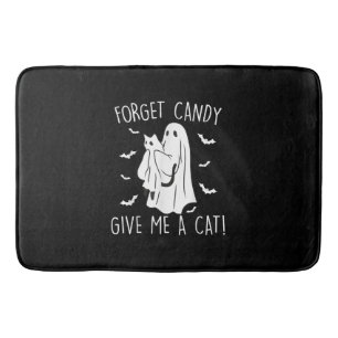 Alfombrilla De Baño Famoso Gato Halloween Fantasma Olvidar Candy Darme