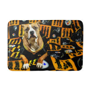 Alfombrilla De Baño Fanático de Pitbull Rescue Dog
