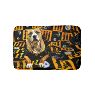 Alfombrilla De Baño Fanático de Pitbull Rescue Dog