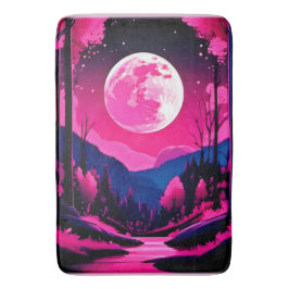 Alfombrilla De Baño Fantasía de Luna Rosa