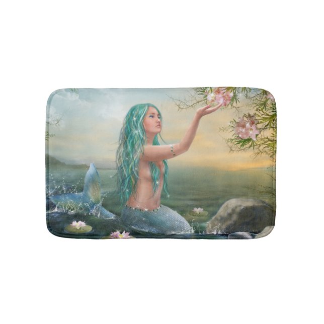 Alfombrilla De Baño Fantasía Marina Mermaid Ariek Bath Mat (Anverso)