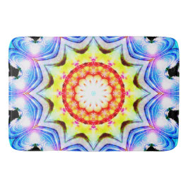 Alfombrilla De Baño Fantasía Sacerdote Mage Magia Vibrante Mandela