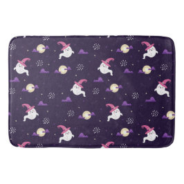 Alfombrilla De Baño Fantasma y lunas cortas