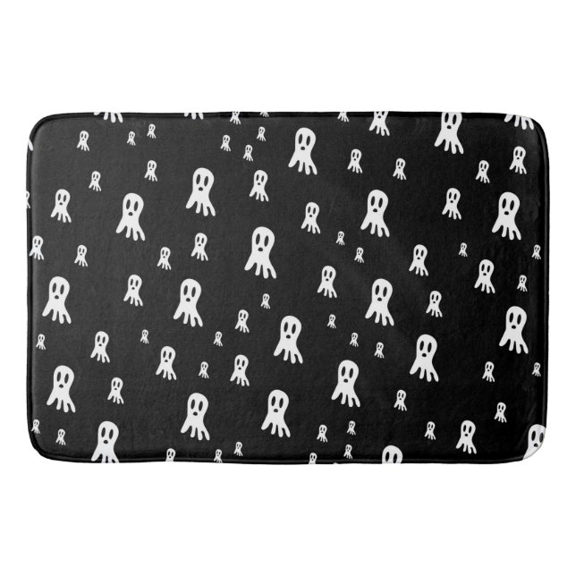 Alfombrilla De Baño Fantasmas oscuros de Halloween (Anverso)