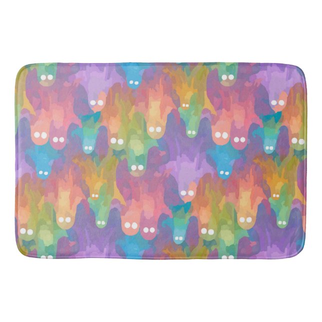 Alfombrilla De Baño Fantasmas que se atreven (Anverso)