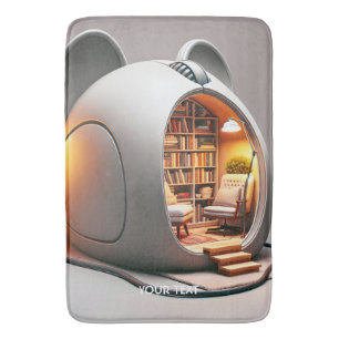 Alfombrilla De Baño Fantasy Cute Computer Mouse House