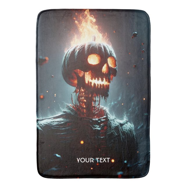 Alfombrilla De Baño Fantasy Cute Lantern Pumpkin Halloween (Frente vertical)