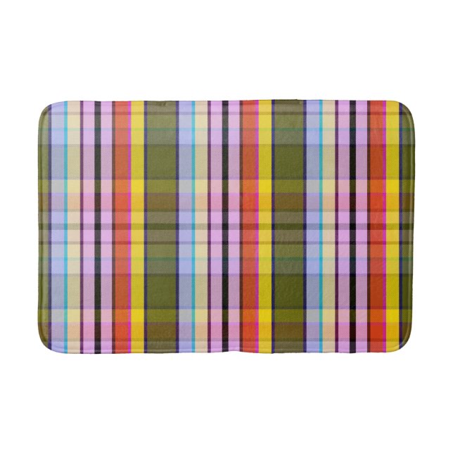 Alfombrilla De Baño Fantasy Mood Plaid LD (Anverso)