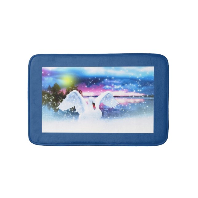 Alfombrilla De Baño Fantasy Swan (Anverso)