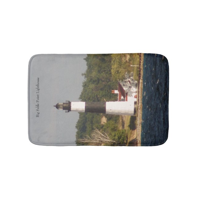 Alfombrilla De Baño Faro Big Sable Point a partir de una bañera de agu (Anverso)