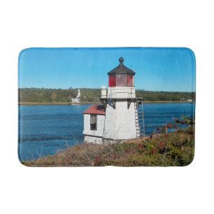Alfombrilla De Baño Faro de punta de ardilla, Maine Bath Mat
