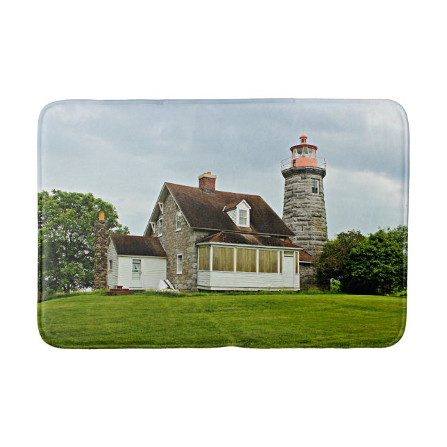 Alfombrilla De Baño Faro de Windmill Point, Vermont Bath Mat (Anverso)