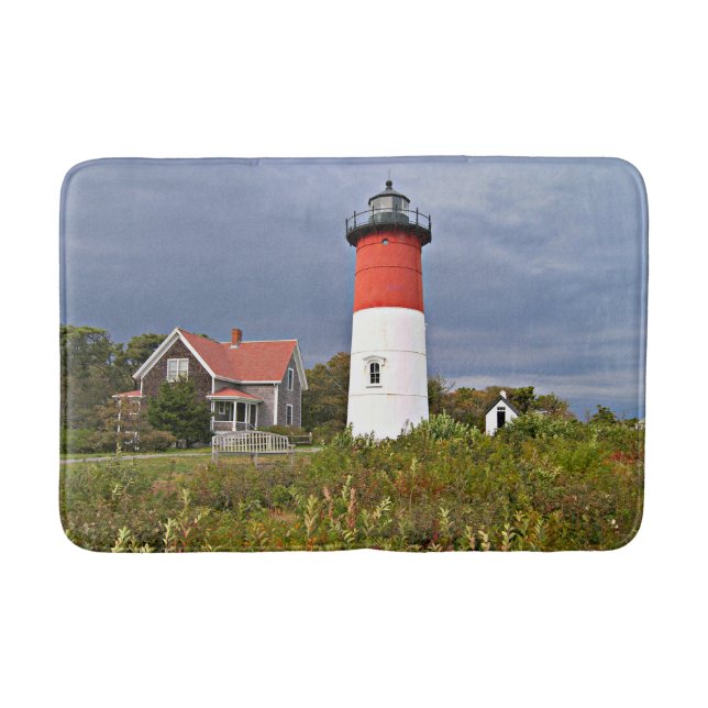 Alfombrilla De Baño Faro Nauset, Cape Cod Massachusetts Bath Mat (Anverso)