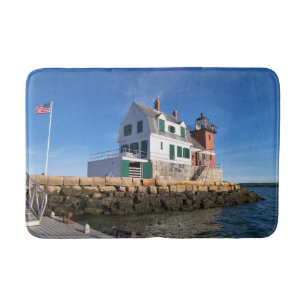 Alfombrilla De Baño Faro Rockland Breakwater Lighthouse, Maine Bath Ma
