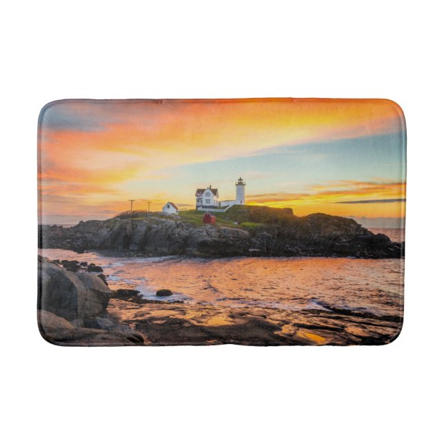 Alfombrilla De Baño Faros | Nubble Lighthouse Maine (Anverso)