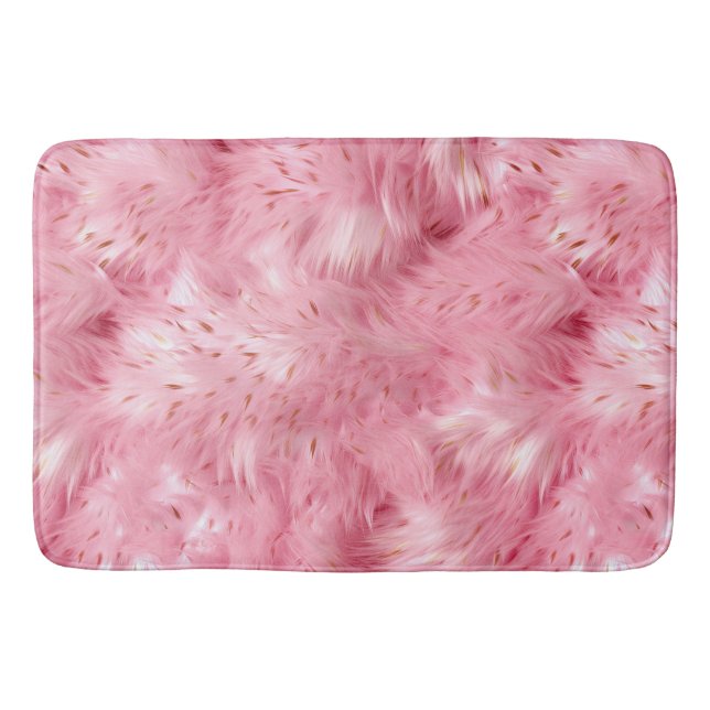 Alfombrilla De Baño Faux Fu rosa (Anverso)